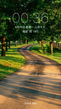 绿色护眼园林小道
