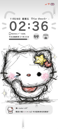 潦草线条小猫