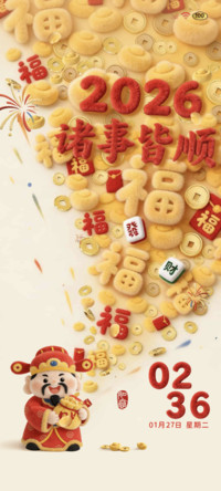 毛绒财神新年福至