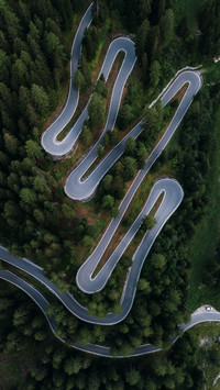 山路航拍-拍信图库