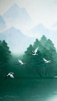 Ancient-style ink wash painting