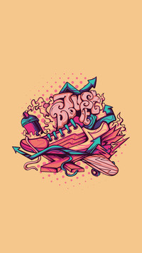 Illustration of cool sneakers