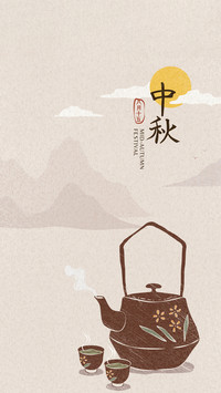 中秋节插画-拍信图库