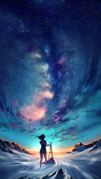 斑斓夜空