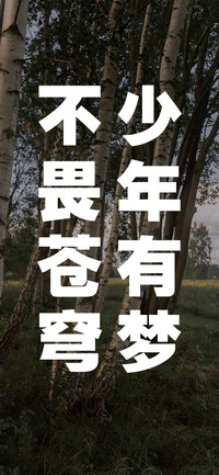 少年有梦不畏苍穹