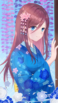 温婉的和服少女