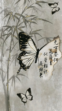 古风蝴蝶壁纸-锐景创意