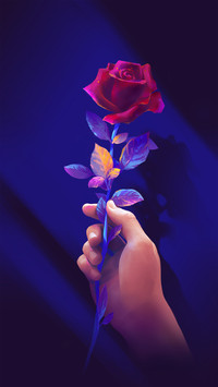 Holding roses 31