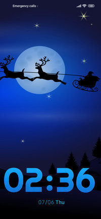 blue santa