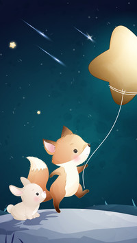 Little rabbit and little fox-02