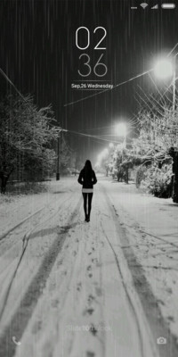 Lonely figure