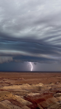 Lightning on Grassland