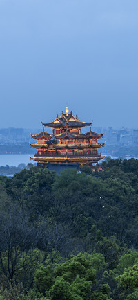 美丽夜景建筑壁纸-锐景创意