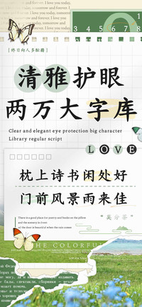 清雅护眼两万大字库
