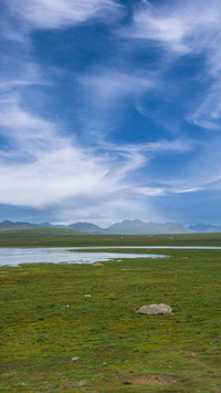 Amidst the clouds and shadows of the plateau meadow
