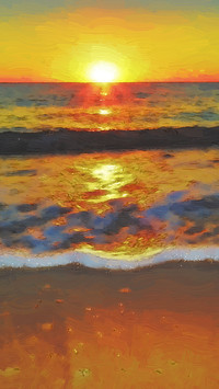 Wave Art Oil Painting