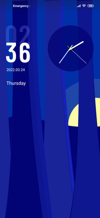 Klein blue morning