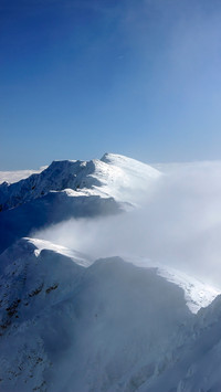 The top of the mountains