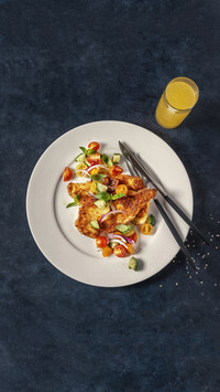 Delicious fried pork chops for crying children