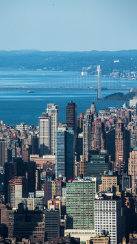 A City With Tall Buildings by The Sea