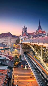 Railway Bridge Across The City