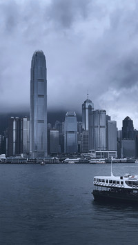 HongKong in the Rain ©ZhuGanMian