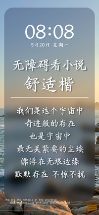 无障碍看小说舒适楷