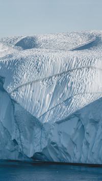 Arctic frost landscape