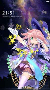 二次元萝莉②【飘花落雨流星坠+重力特效+自由桌面】