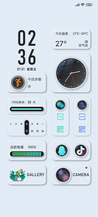淡雅 新拟态