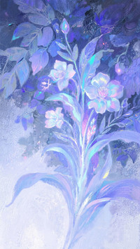 Tinted with a riot of poetic charm