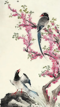 国画里的花鸟深情