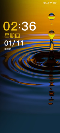 水滴一侧