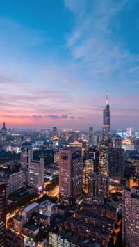 Nanjing's night scene is brilliantly lit