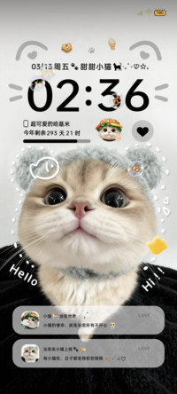 OS大头贴贴小猫