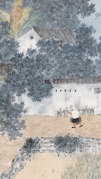 艺术家蔡涵悦作品 山中夏日