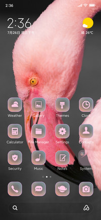 Flamingo head