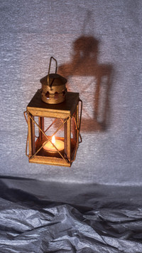 Nighttime candlelight