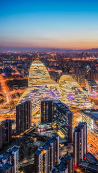 Beijing urban scenery wangjing soho