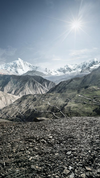 Amidst the snowcapped sacred peaks and the sea of clouds