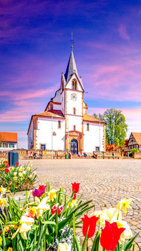 Old city of Grossostheim, Hessen, Germany