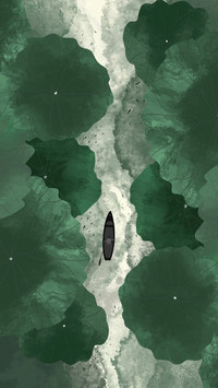 东方水墨里的舟与山水