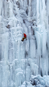 Extreme sports ice climbing 53