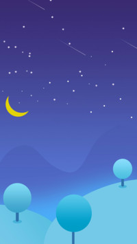 手绘唯美星辰