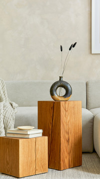 Creative design of stylish modern living room with grey sofa