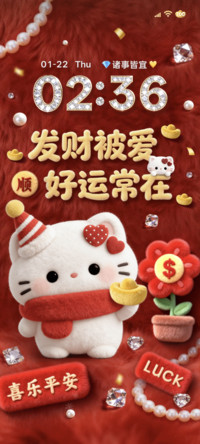 毛绒小猫 发财被爱