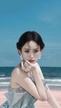 娜扎的海蓝碎钻杀