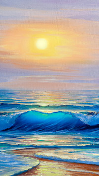 Healing oil painting