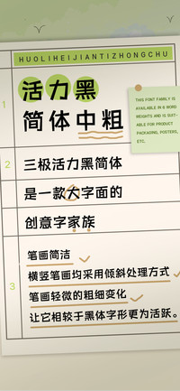 三极活力黑 中粗