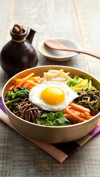 美味的韩式拌饭